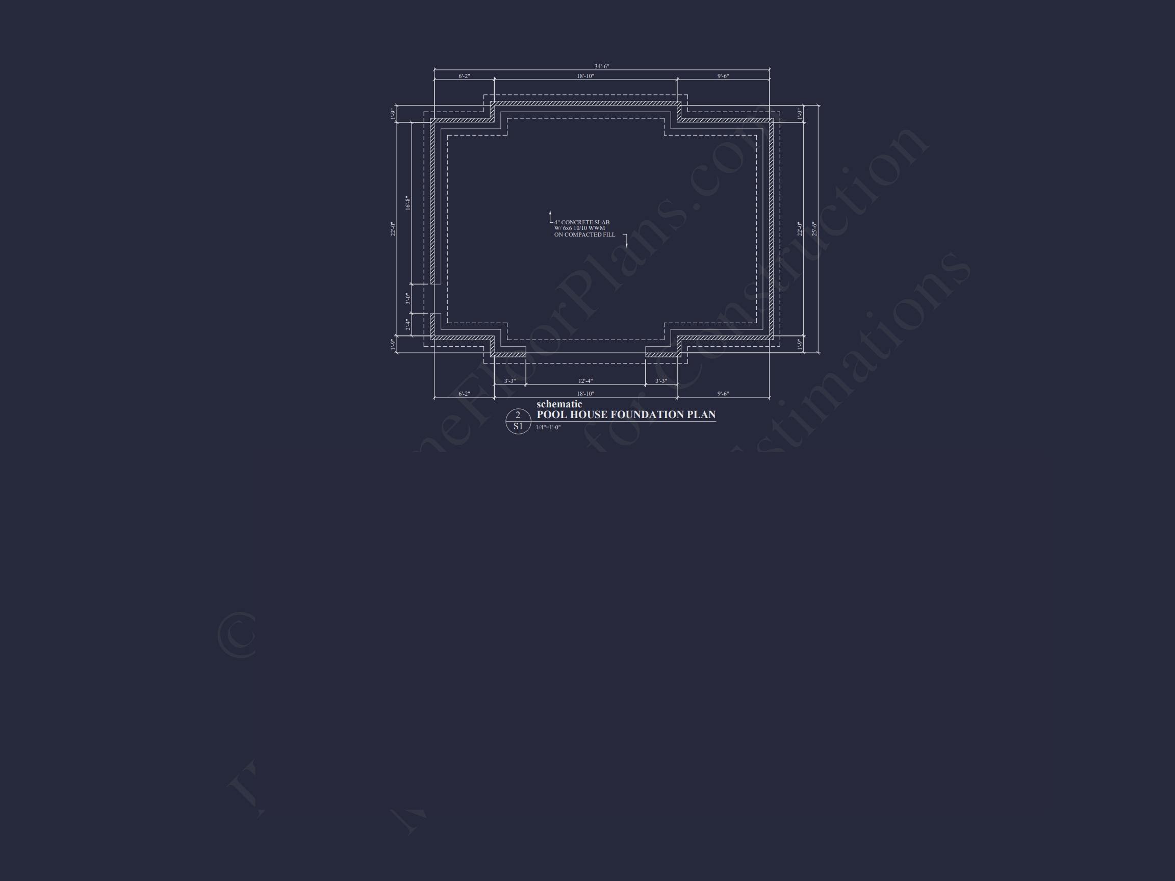 Charming Pool House Plan with Vaulted Ceilings & CAD Blueprints