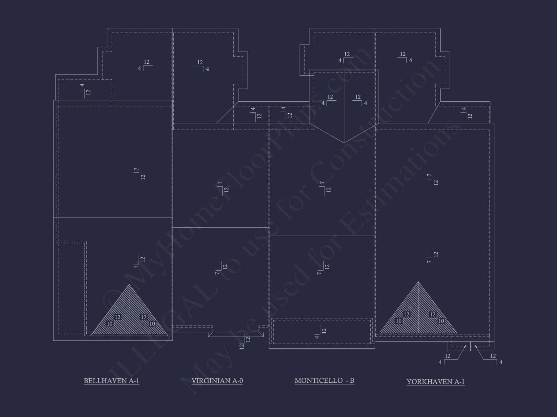 Colonial Revival Townhome: Detailed CAD Blueprint & Rear Garage