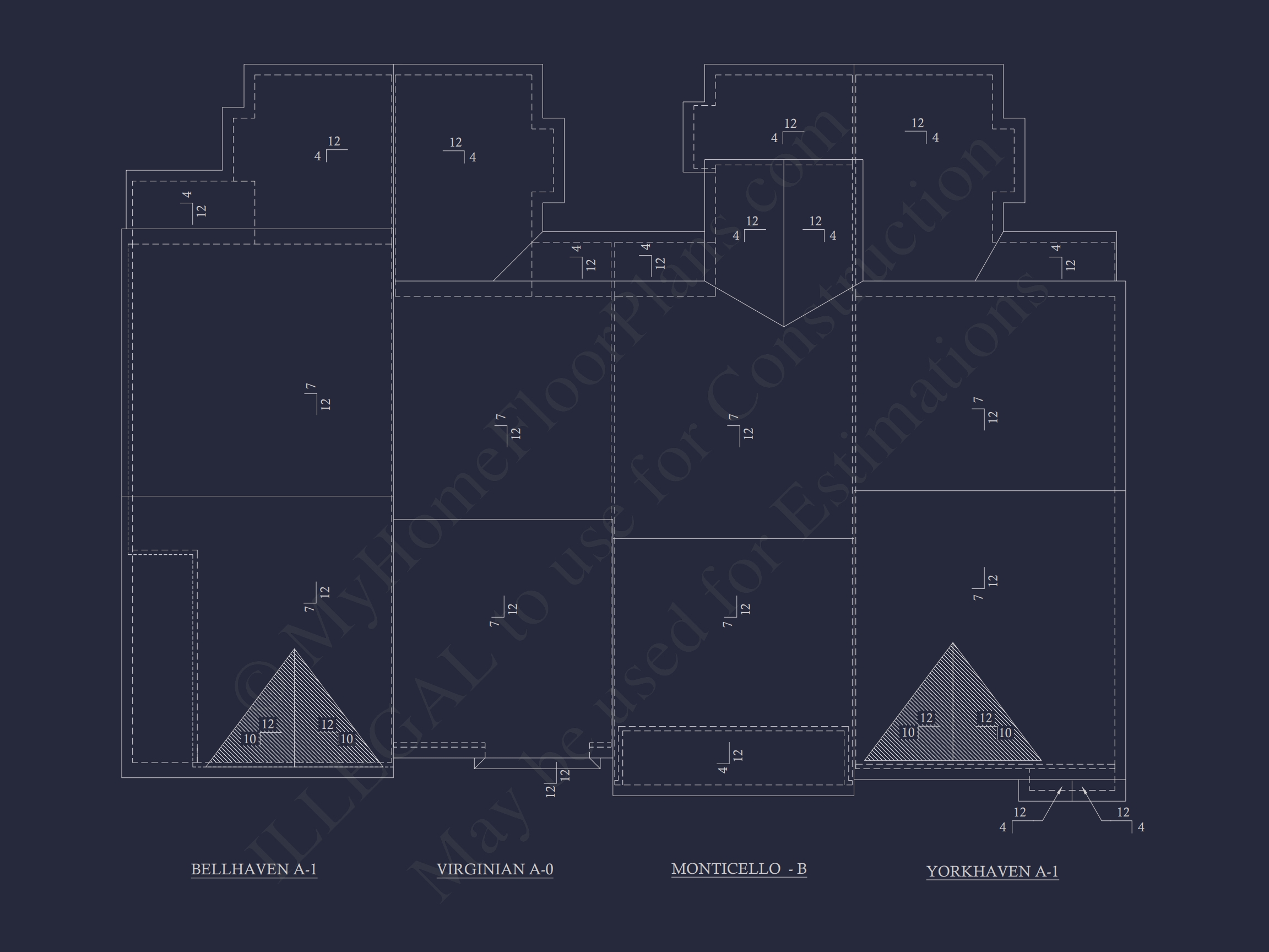 Colonial Revival Townhome: Detailed CAD Blueprint & Rear Garage