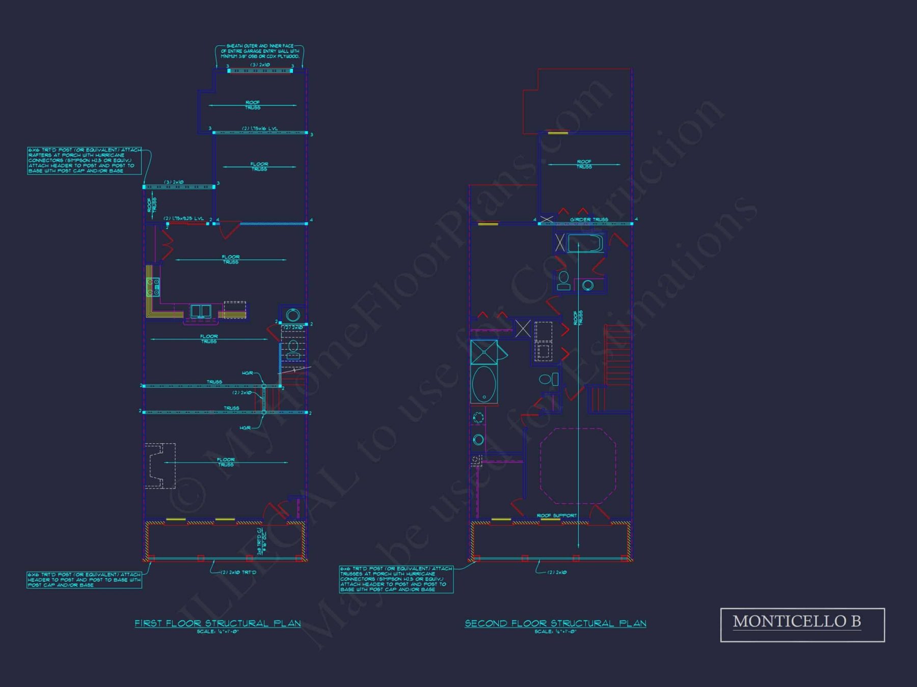 Colonial Revival Townhome: Detailed CAD Blueprint & Rear Garage