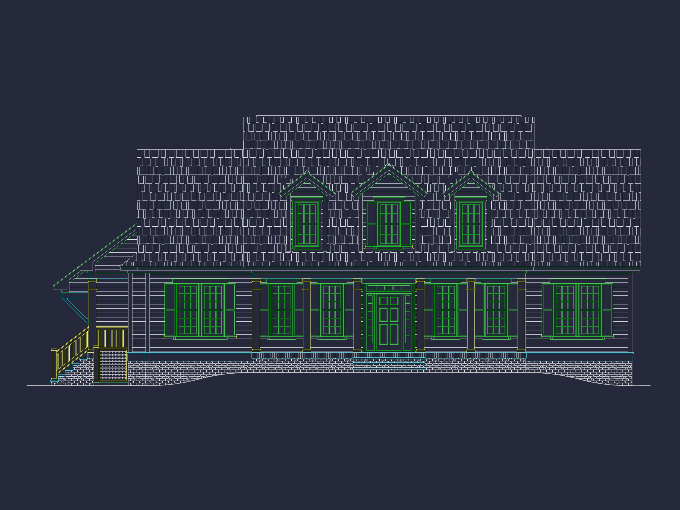 Spacious 2-Story House Plan with Traditional Southern Charm