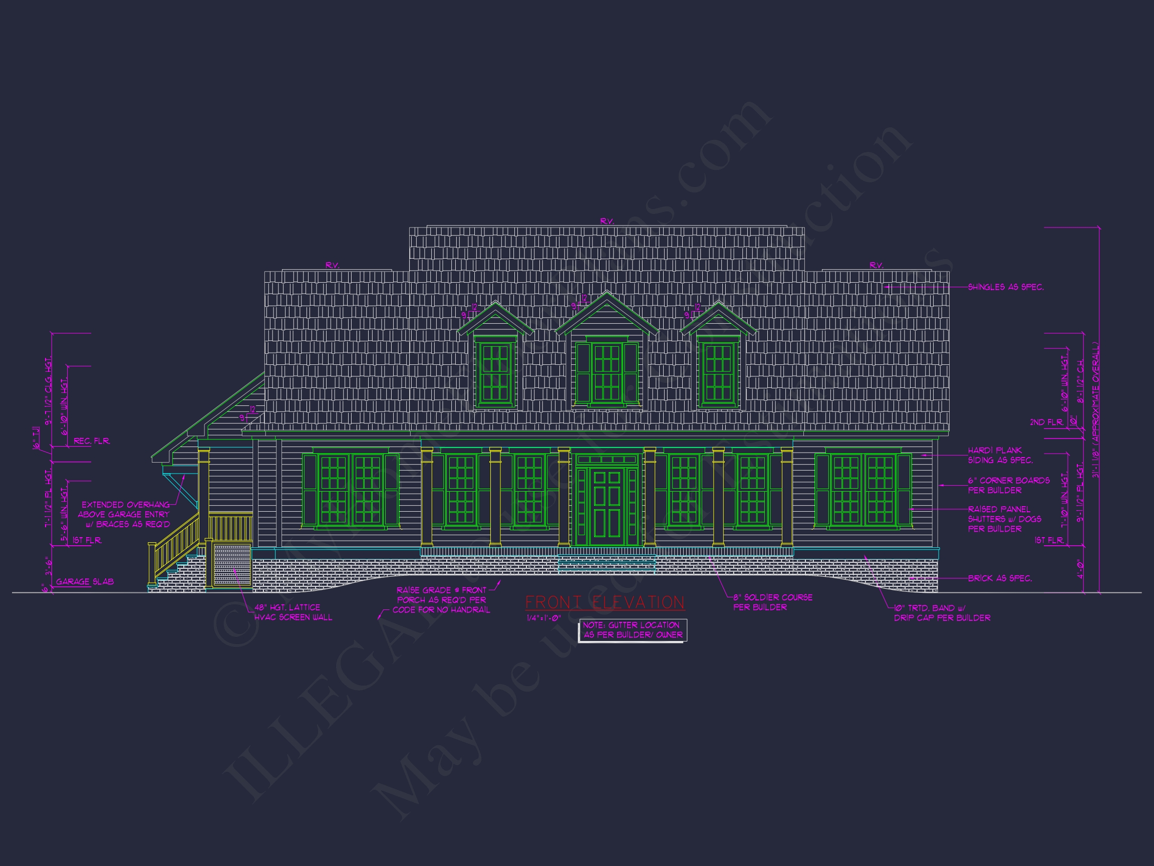 Spacious 2-Story House Plan with Traditional Southern Charm