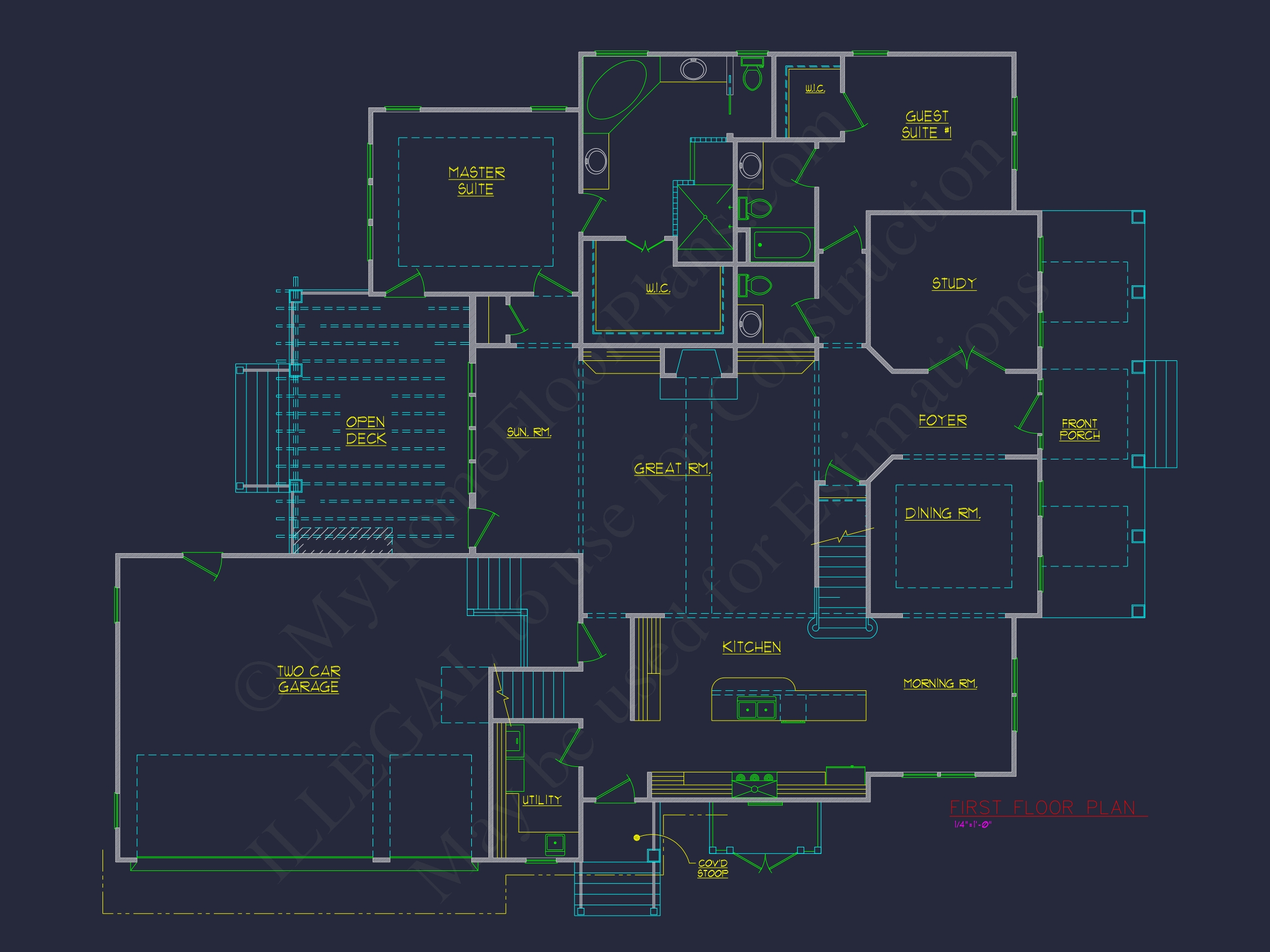 Spacious 2-Story House Plan with Traditional Southern Charm
