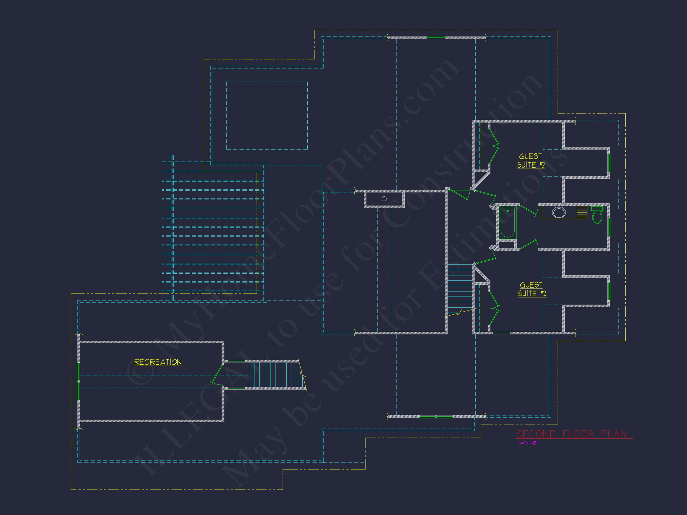 Spacious 2-Story House Plan with Traditional Southern Charm