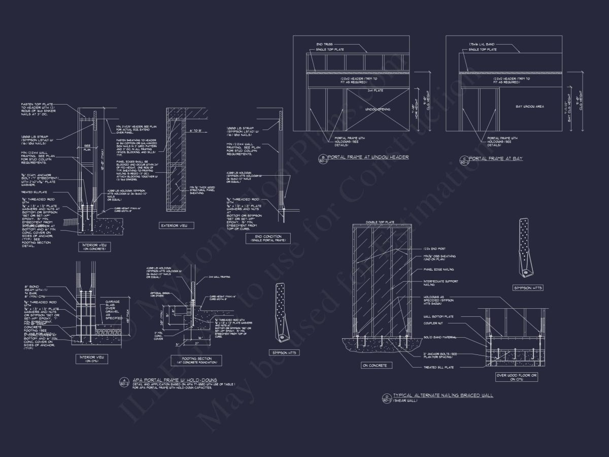 Traditional 7-Unit Townhome Floor Plan with Colonial Revival Design