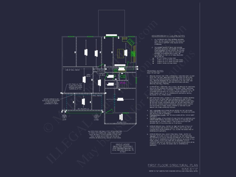 Modern Architecture Floor Plan and Home Blueprint Designs
