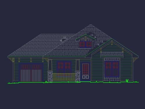 Compact 1-Story Home Plan with Garage and Open Floor Design