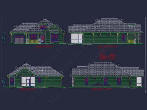 Compact 1-Story Home Plan with Garage and Open Floor Design
