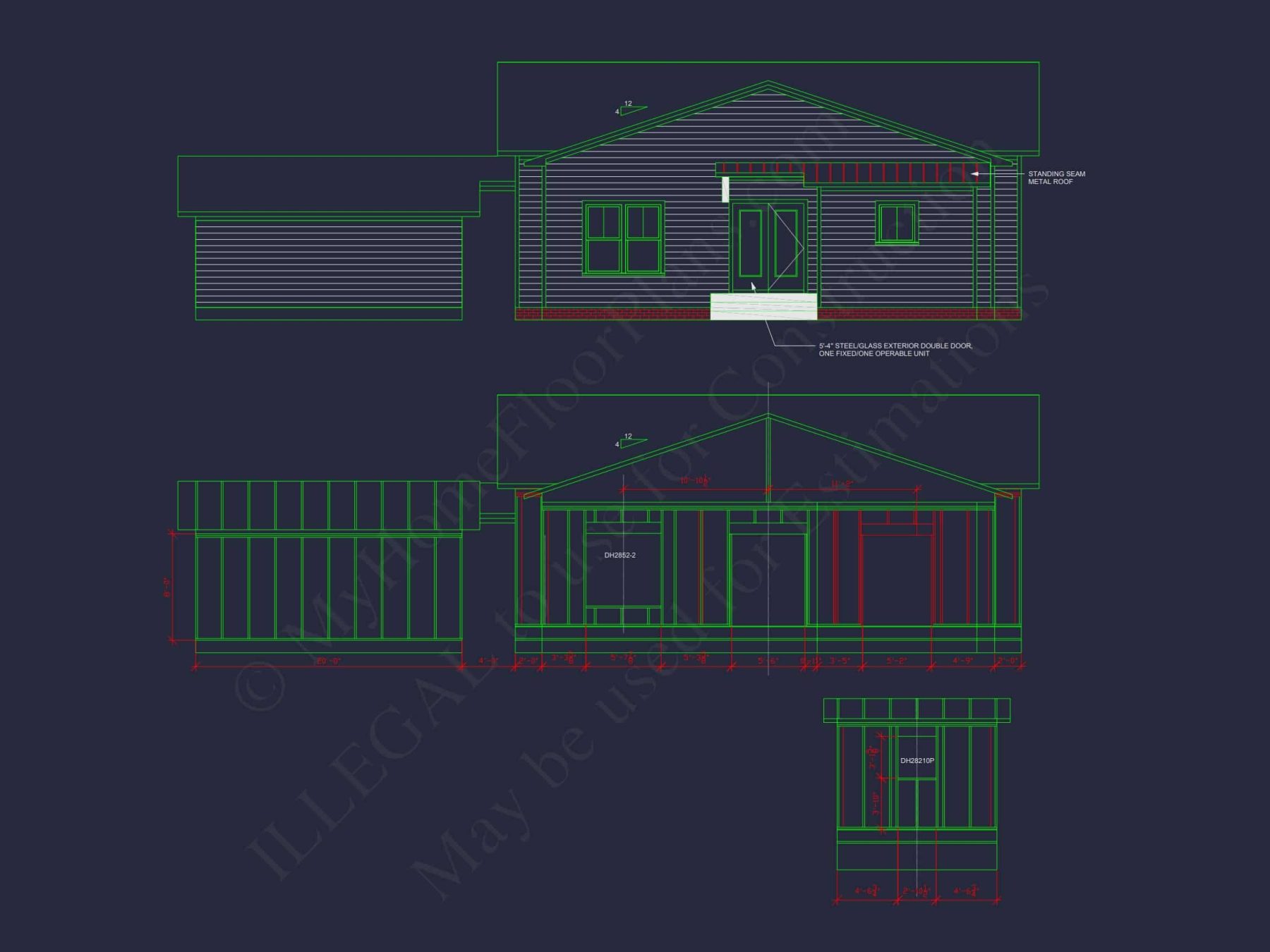 Spacious 3-Bedroom Single-Story House Plan with Detached Garage