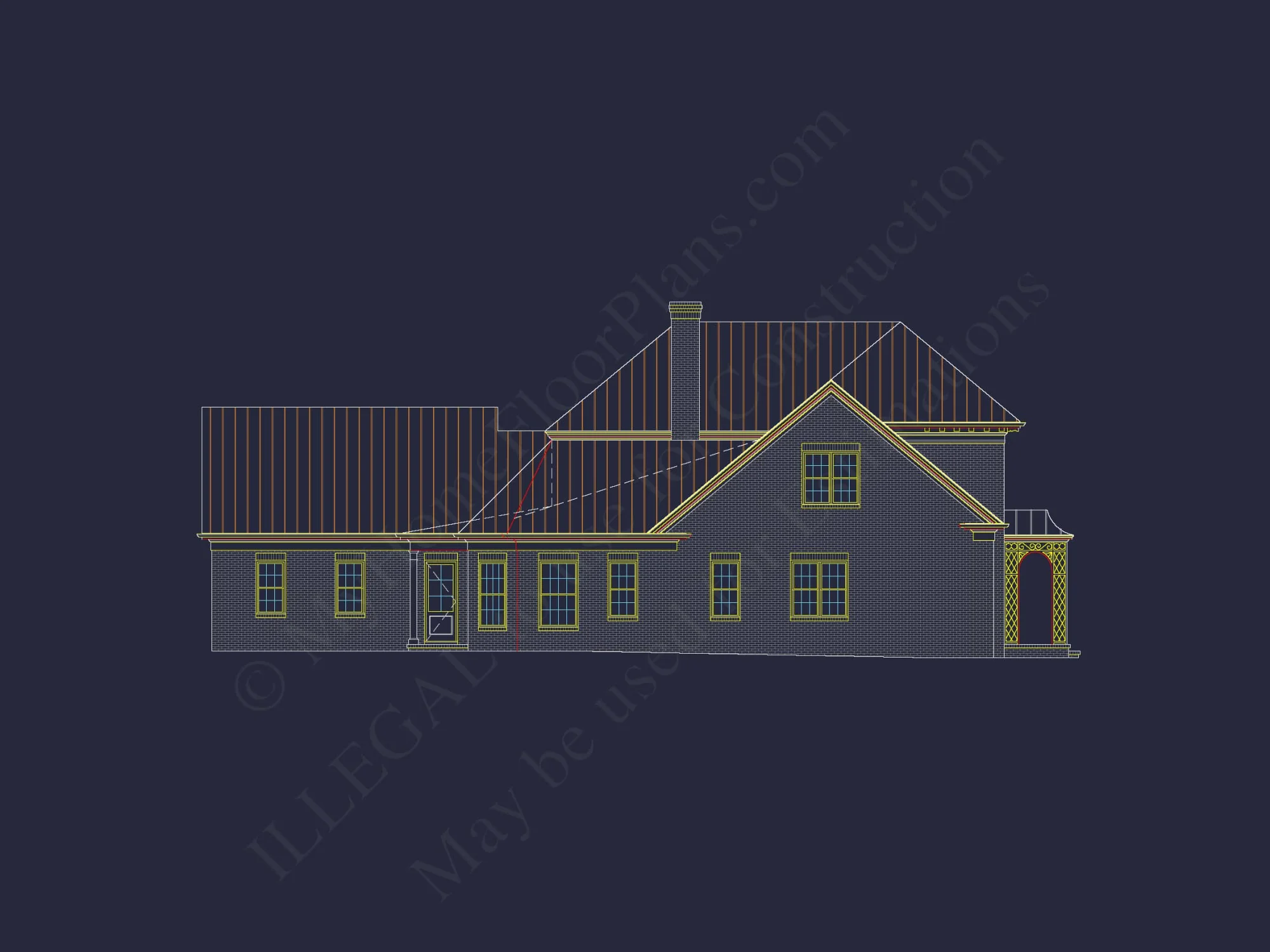 Stately Colonial House Plan with 2 Stories & Timeless Design