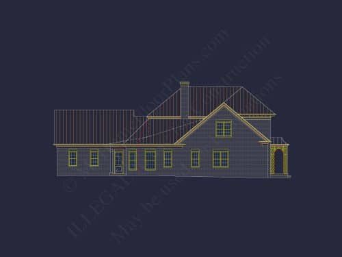 Stately Colonial House Plan with 2 Stories & Timeless Design