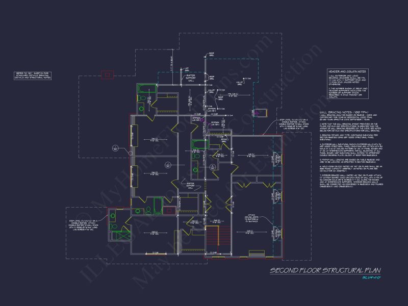 Elegant 2-Story House Plan with Brick Exterior & Fireplace Charm