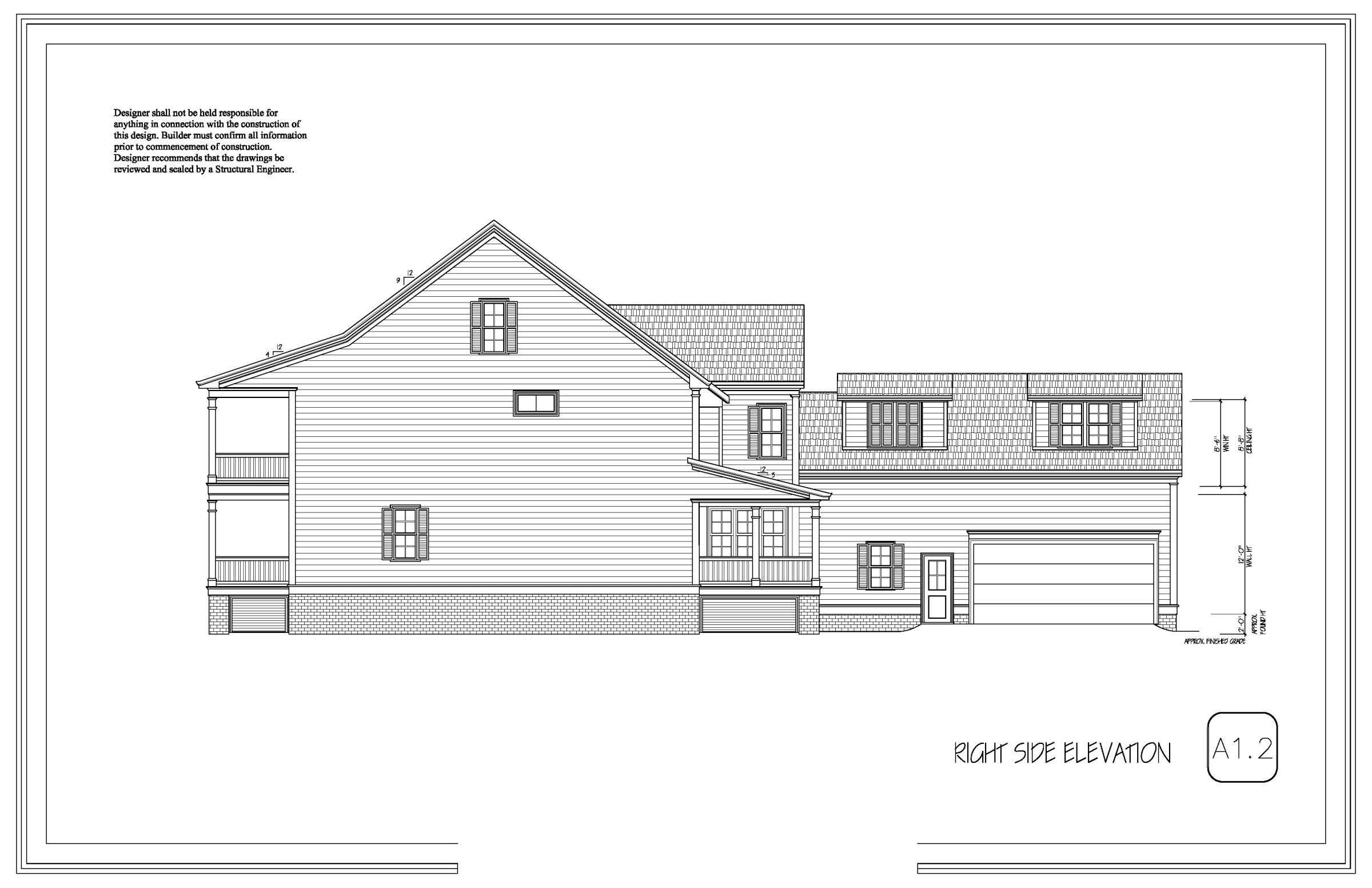 Elegant 2-Story House Plan with Colonial Architecture & CAD Blueprints