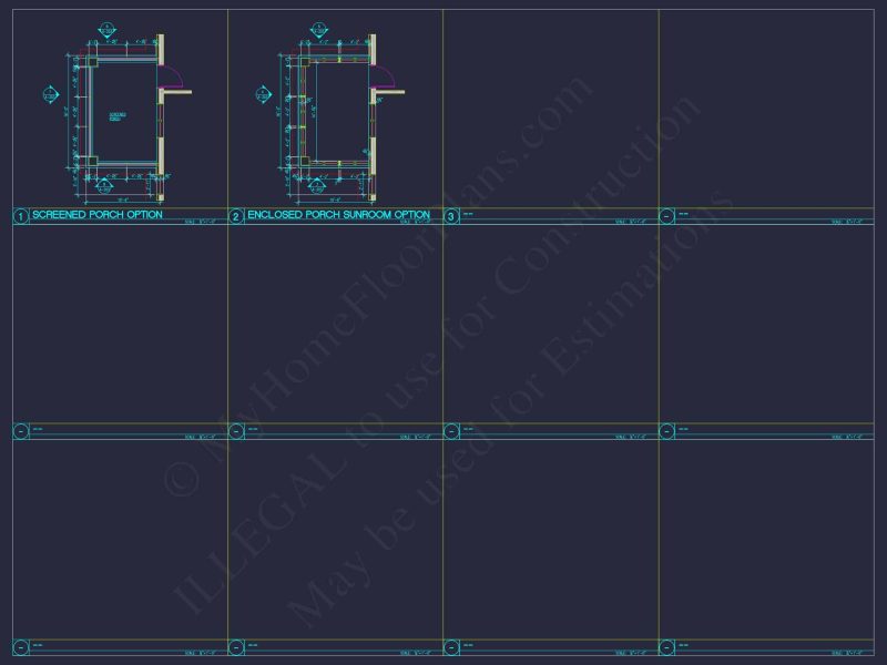 Traditional Duplex Home Plan with CAD Designs & Spacious Floor Layout