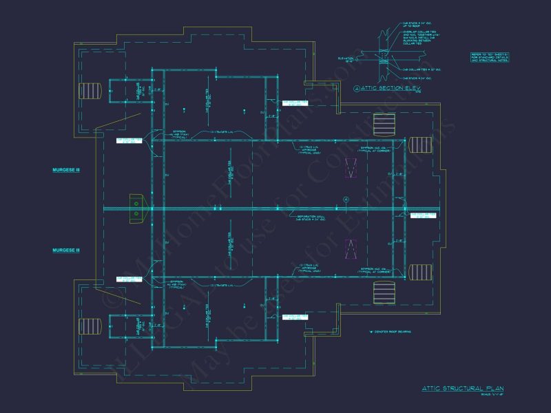 Traditional Duplex Home Plan with CAD Designs & Spacious Floor Layout