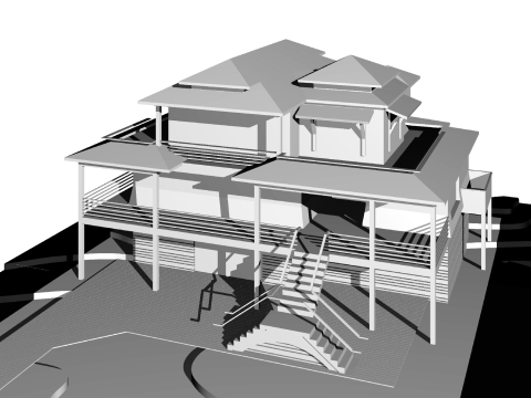 Modern Beach Home Plan with Spacious Floor Design
