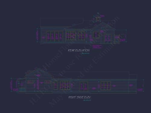 Beach Home Plan with 3 Bedrooms, CAD Designs, and Floor Blueprint