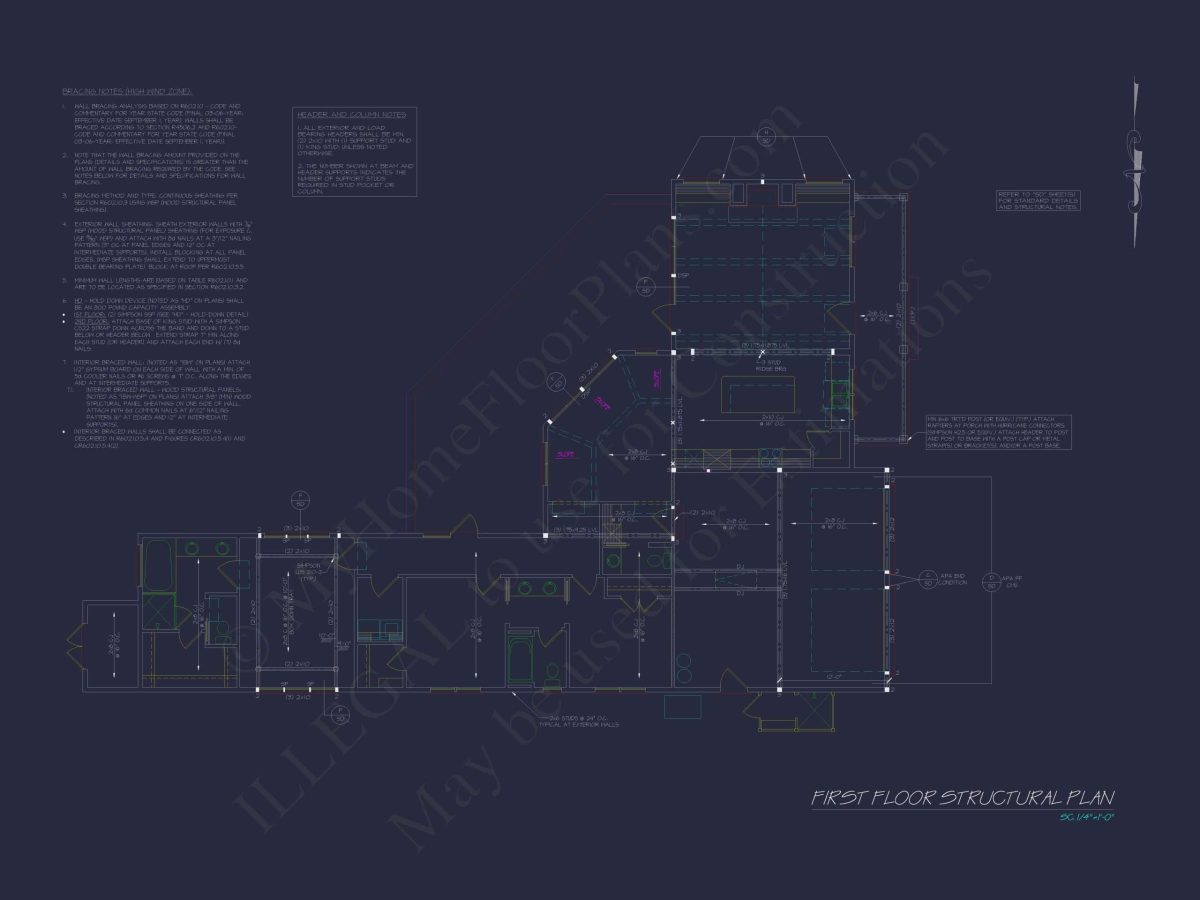 Beach Home Plan with 3 Bedrooms, CAD Designs, and Floor Blueprint