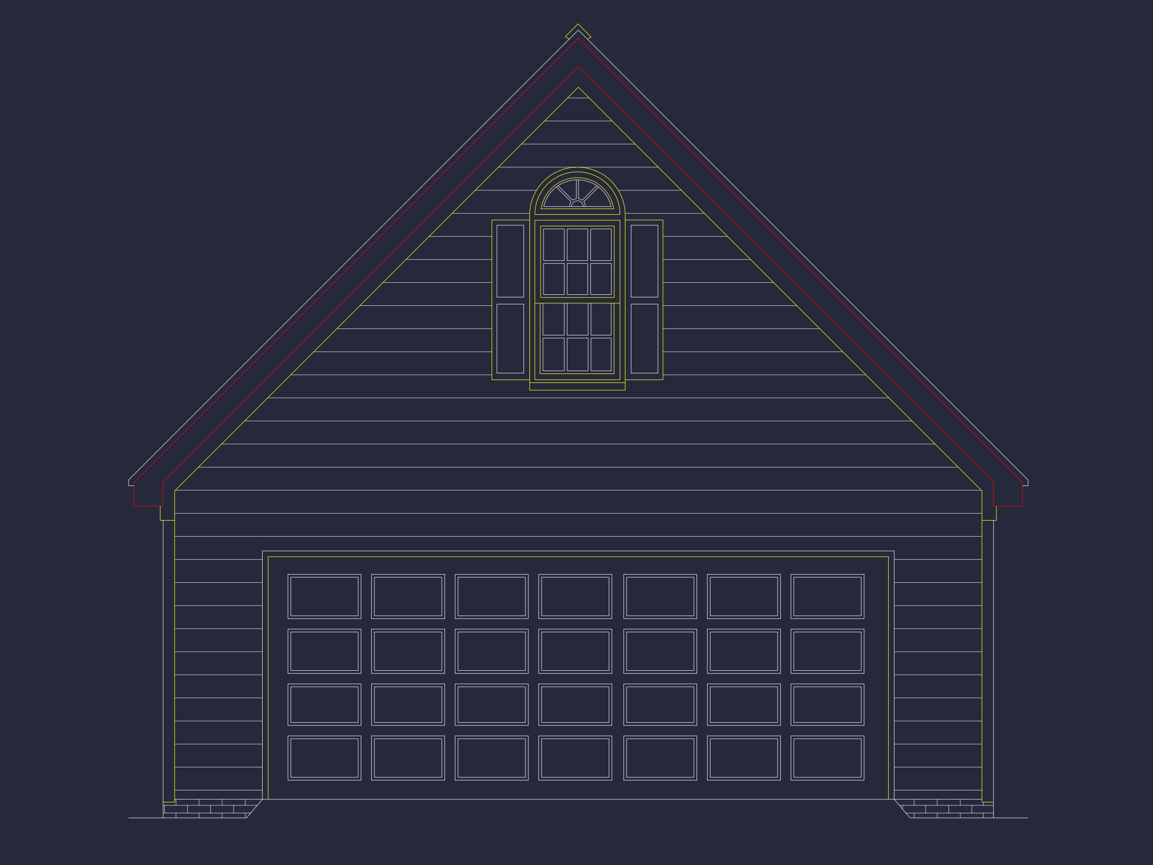 24x30 Garage Floor Plan with Attic and CAD Blueprint Designs