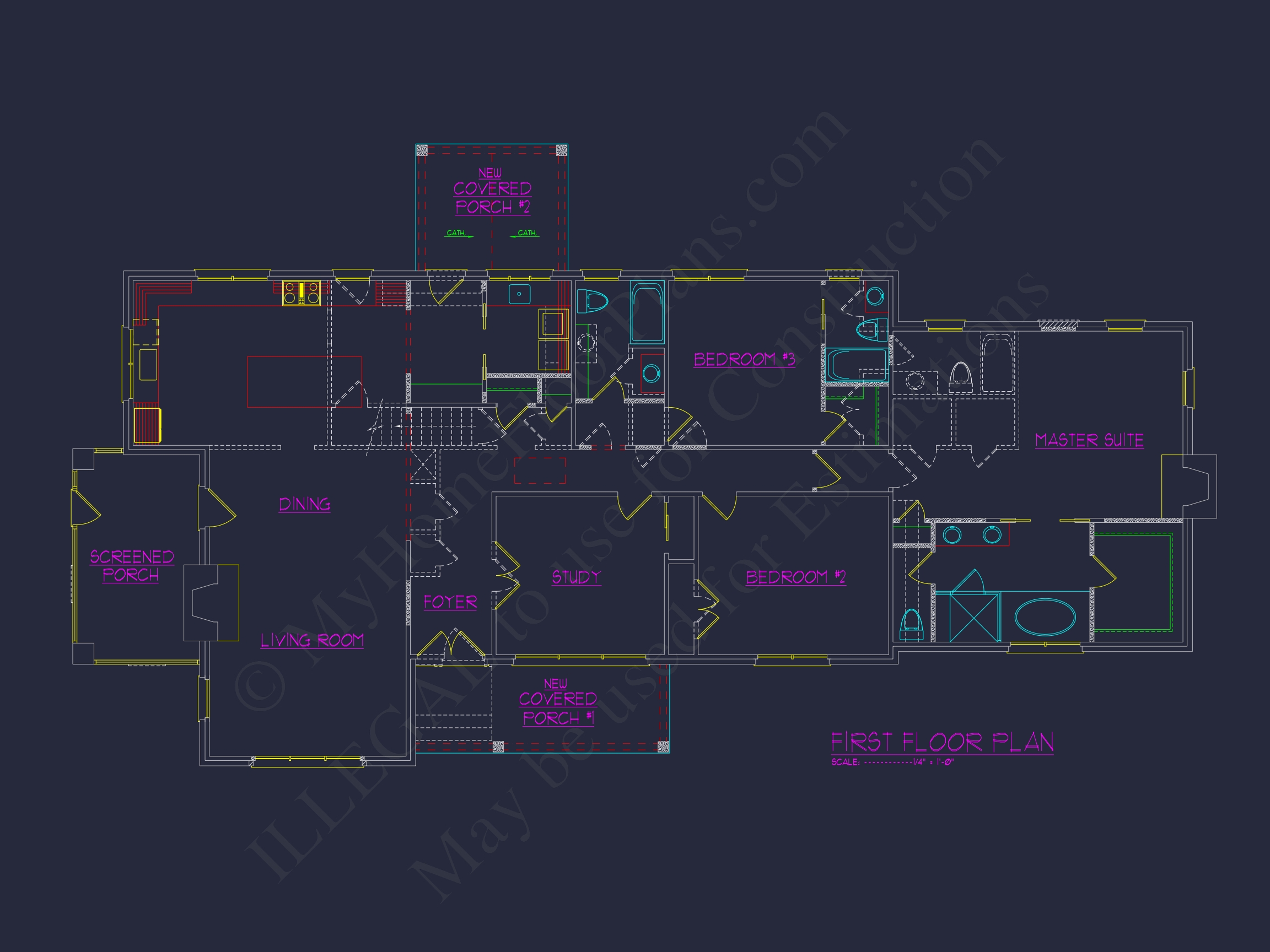Craftsman House Floor Plan with Spacious Blueprint Design