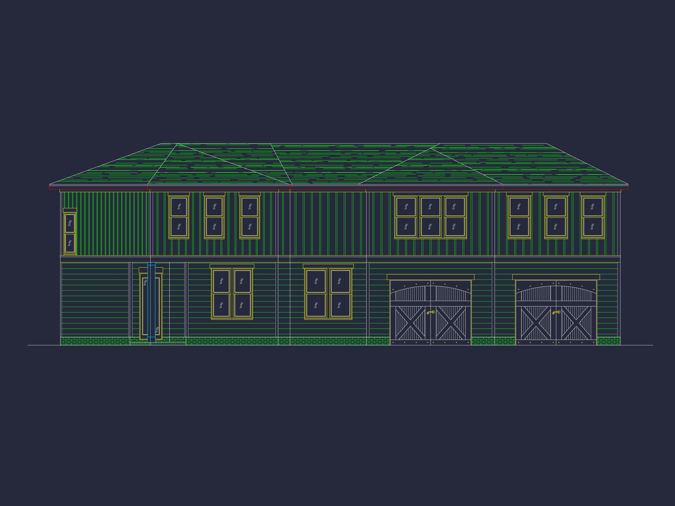 2-Story House Plan with Workshop and CAD Architecture Design