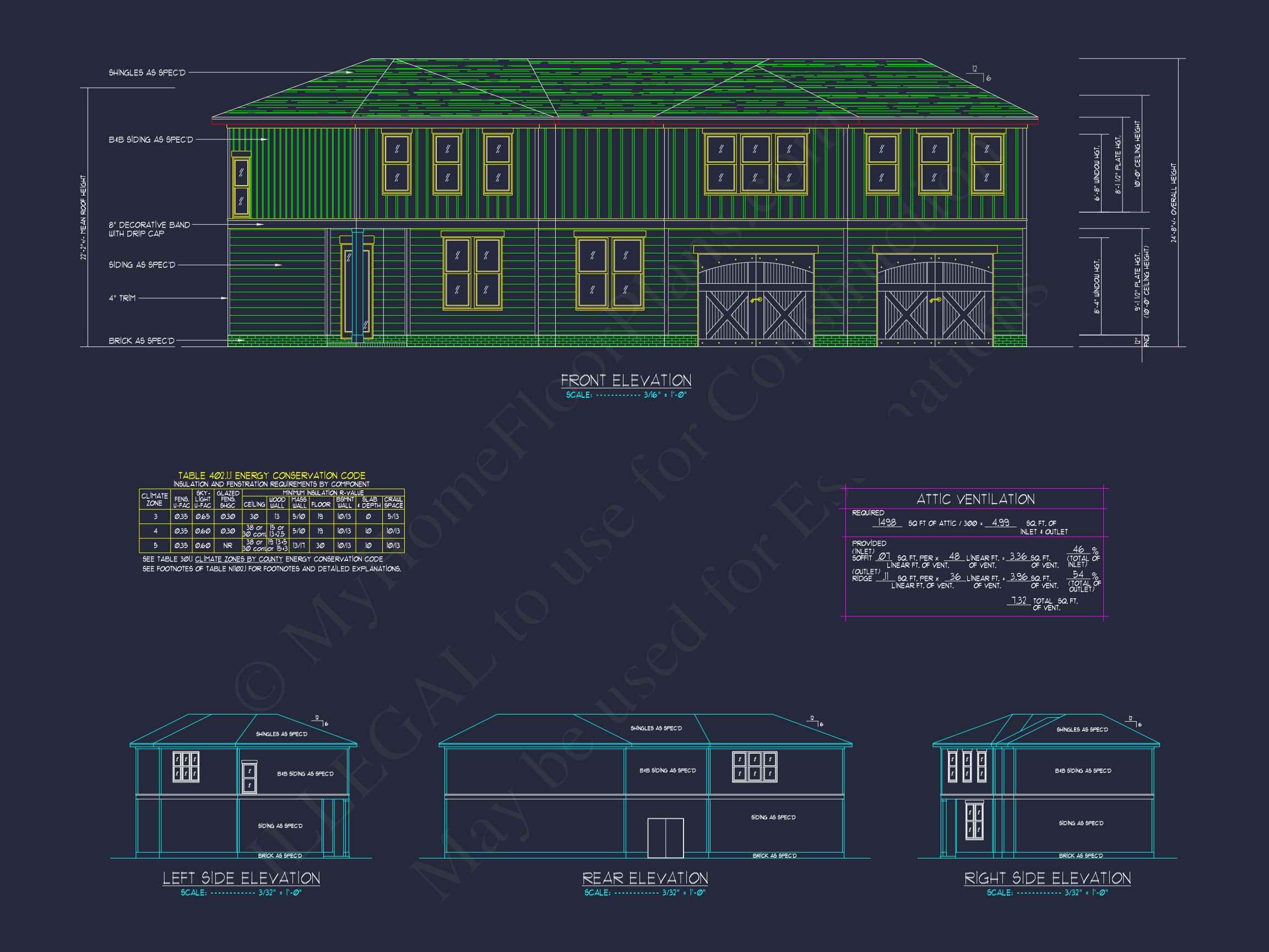 2-Story House Plan with Workshop and CAD Architecture Design