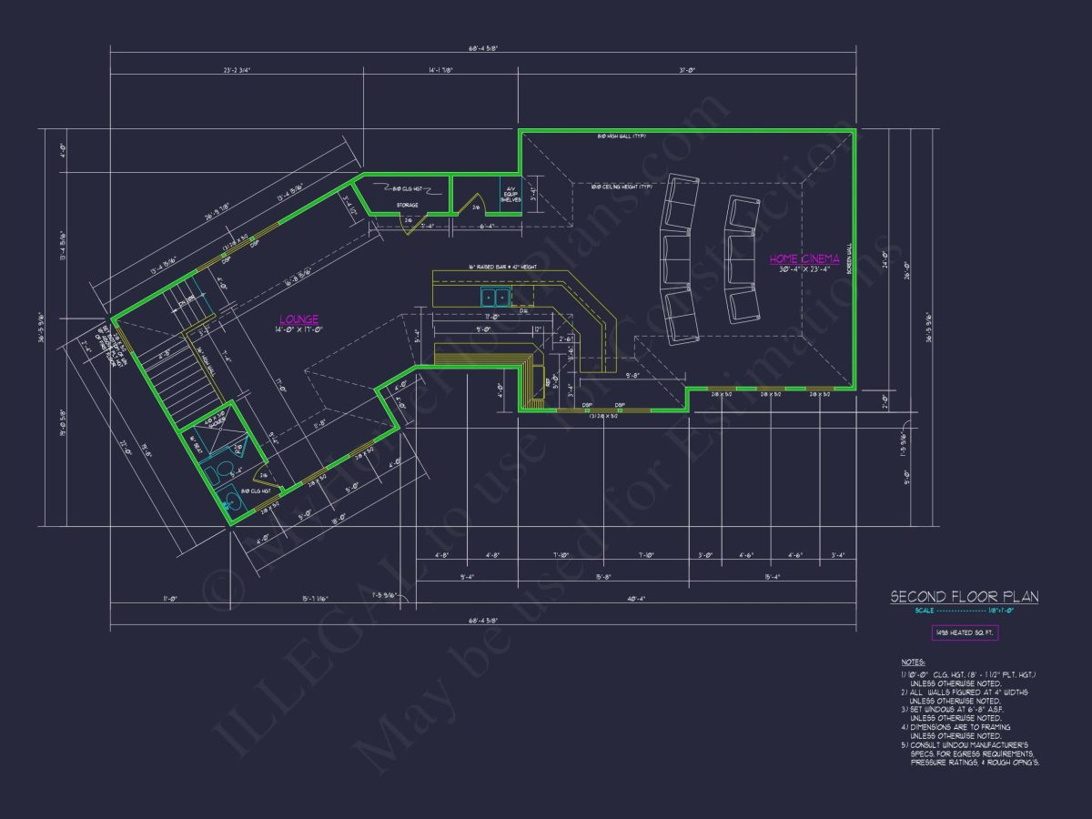2-Story House Plan with Workshop and CAD Architecture Design