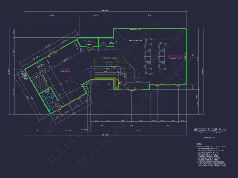2-Story House Plan with Workshop and CAD Architecture Design