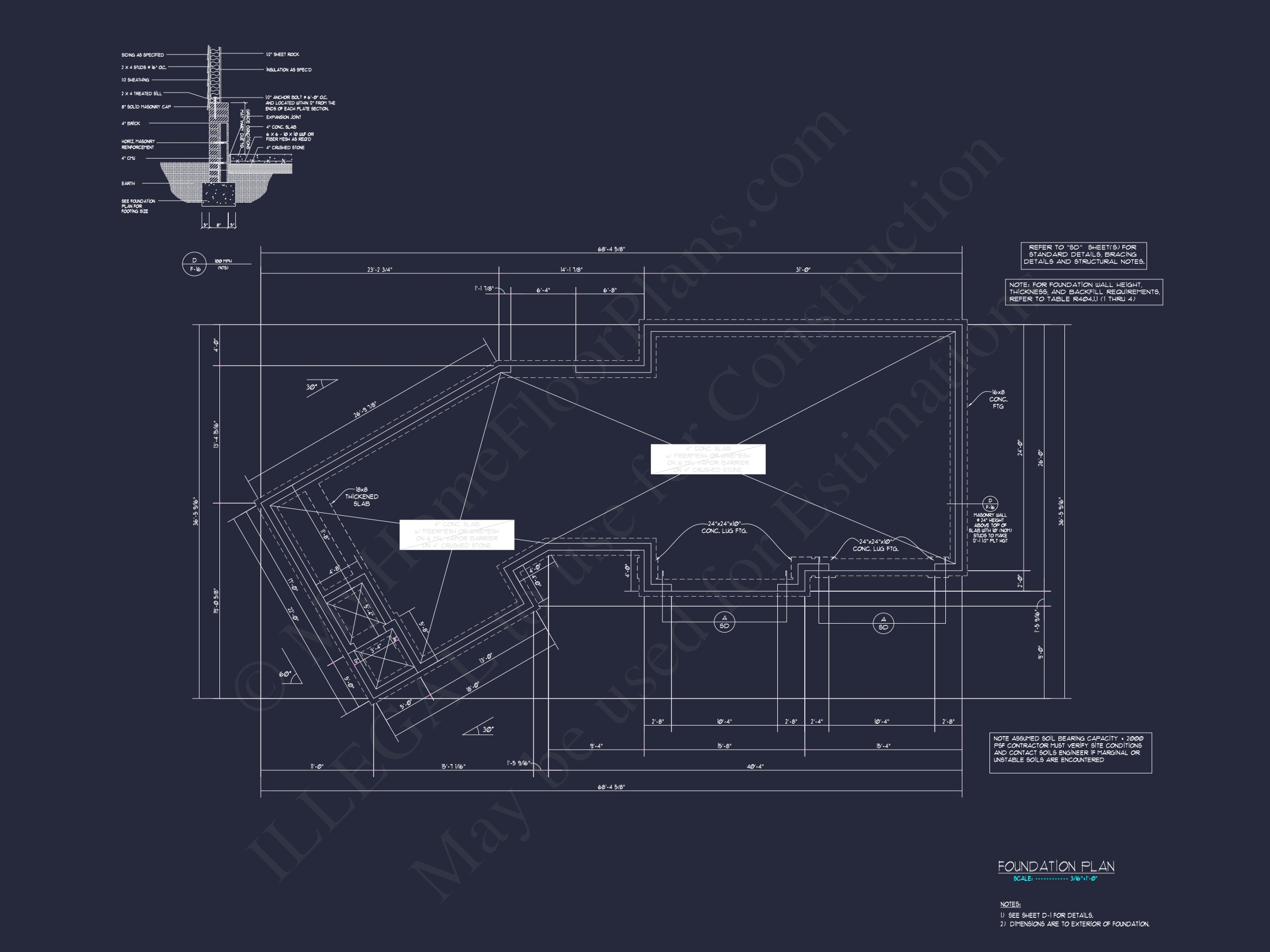 2-Story House Plan with Workshop and CAD Architecture Design