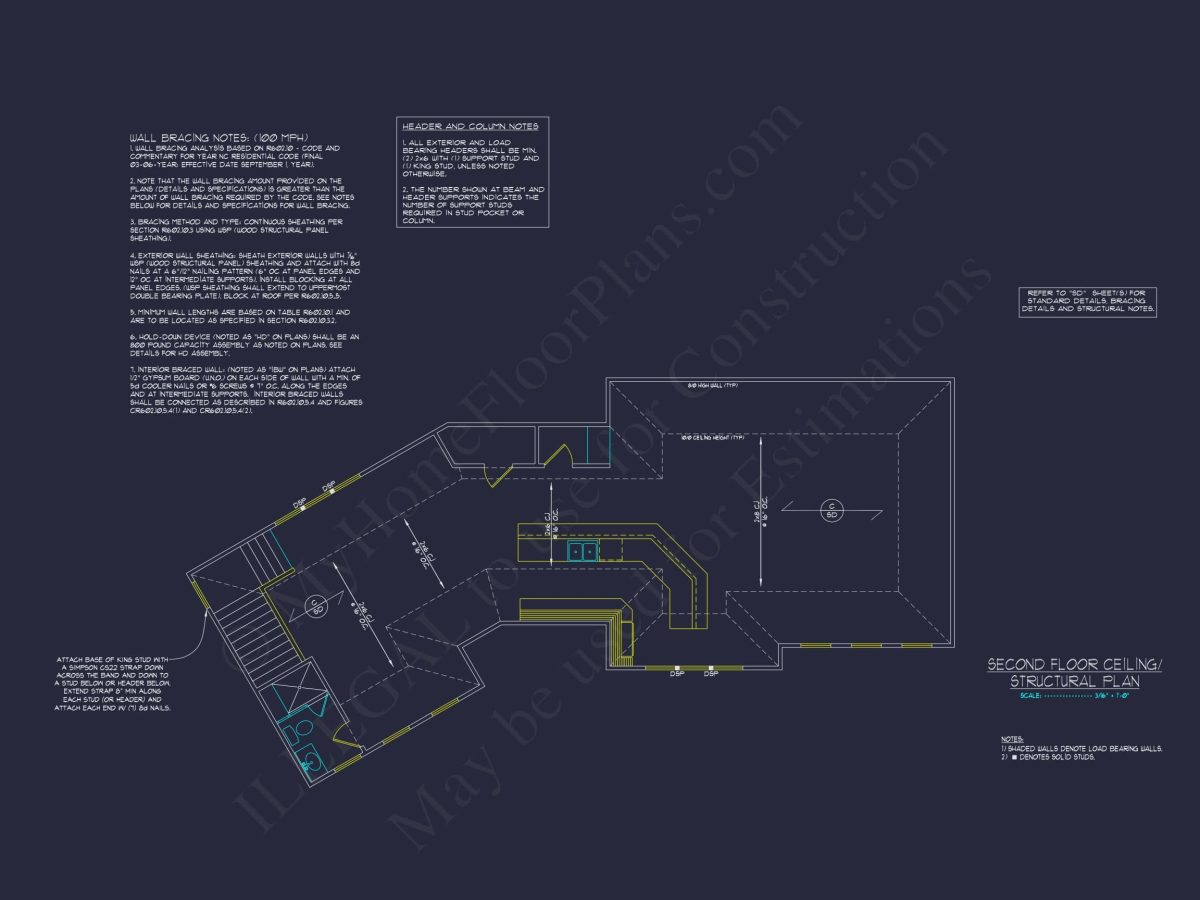 2-Story House Plan with Workshop and CAD Architecture Design