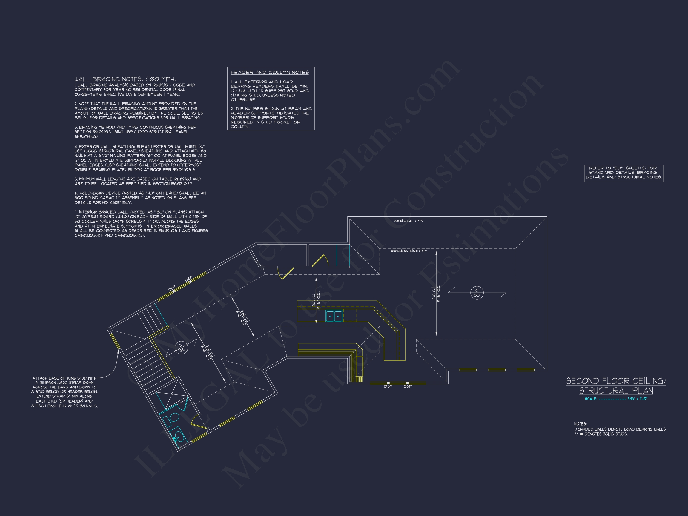 2-Story House Plan with Workshop and CAD Architecture Design
