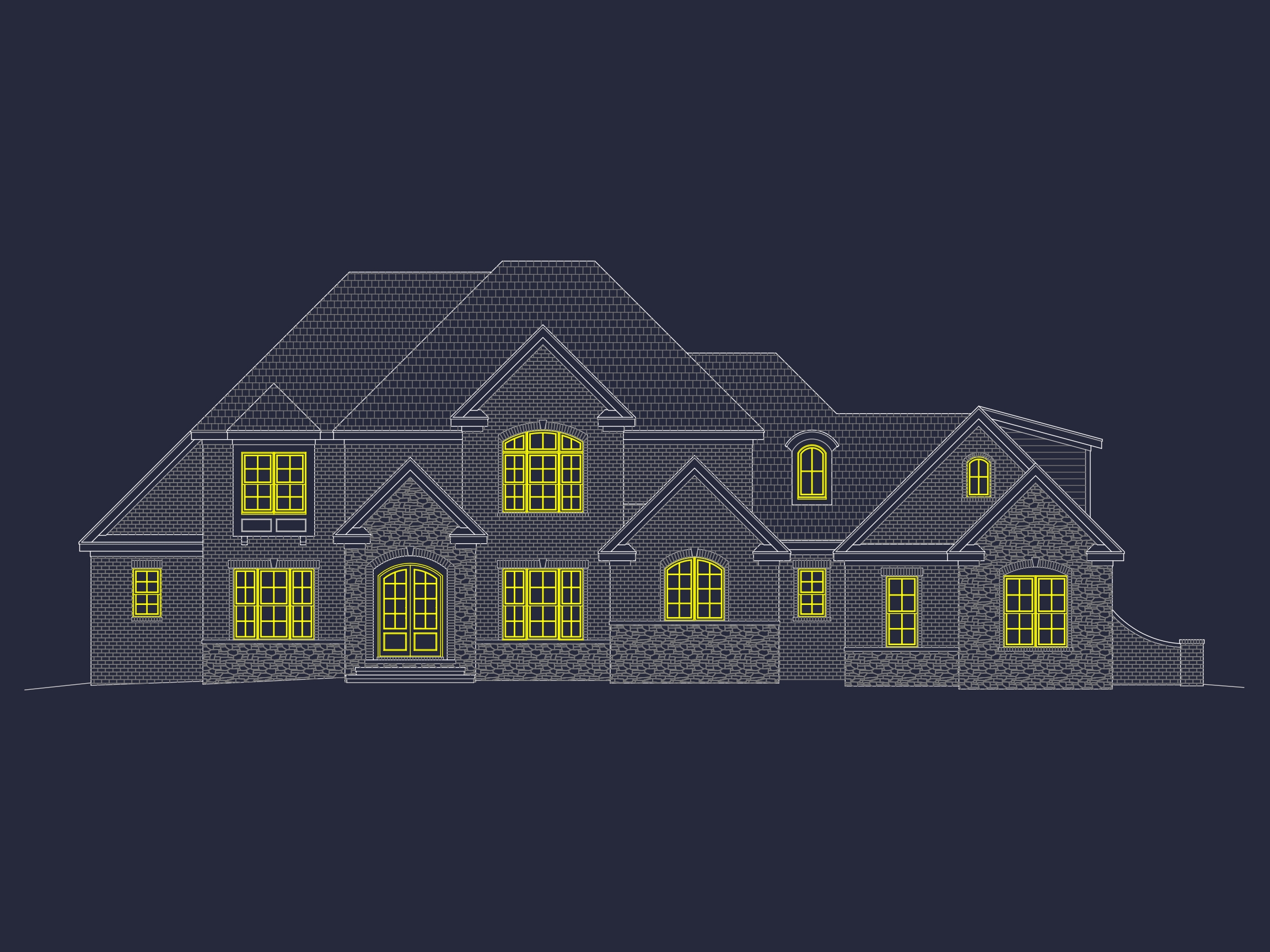 Luxury 2-Story House Plan with Wine Room, Outdoor Kitchen & 3-Car Garage