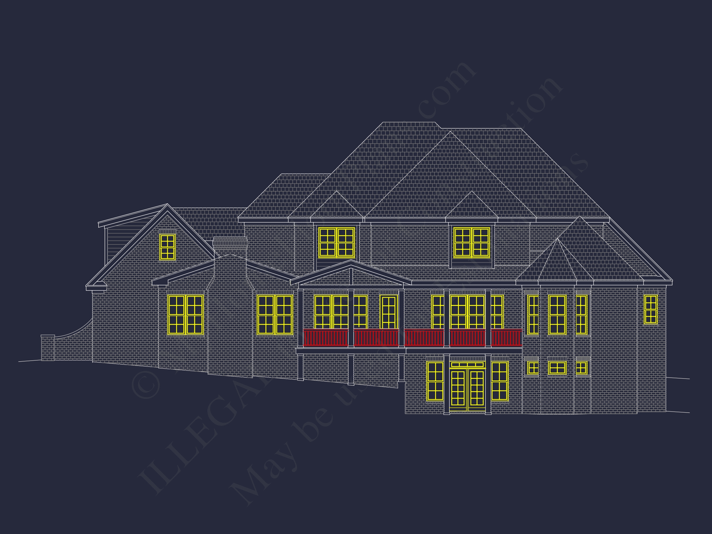 Luxury 2-Story House Plan with Wine Room, Outdoor Kitchen & 3-Car Garage