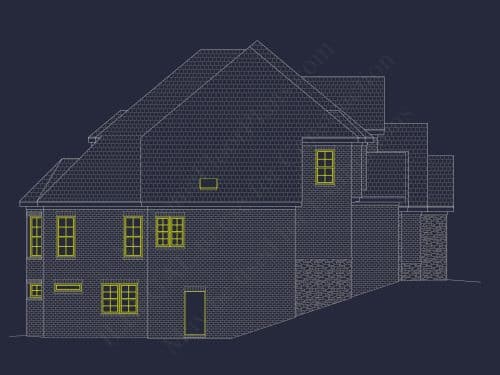 Luxury 2-Story House Plan with Wine Room, Outdoor Kitchen & 3-Car Garage