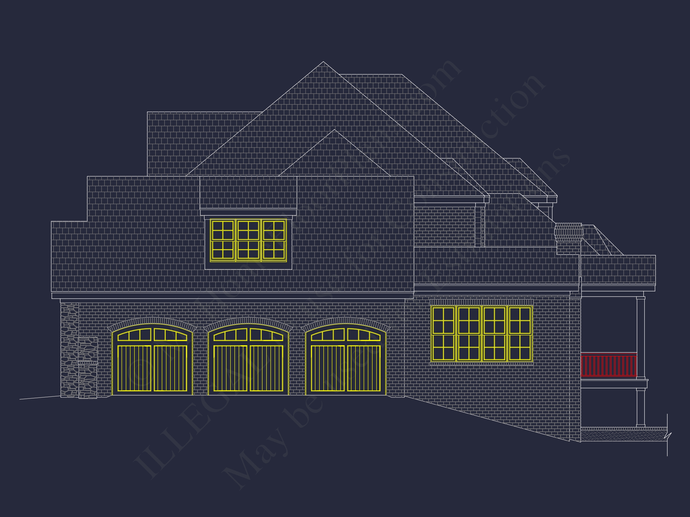 Luxury 2-Story House Plan with Wine Room, Outdoor Kitchen & 3-Car Garage
