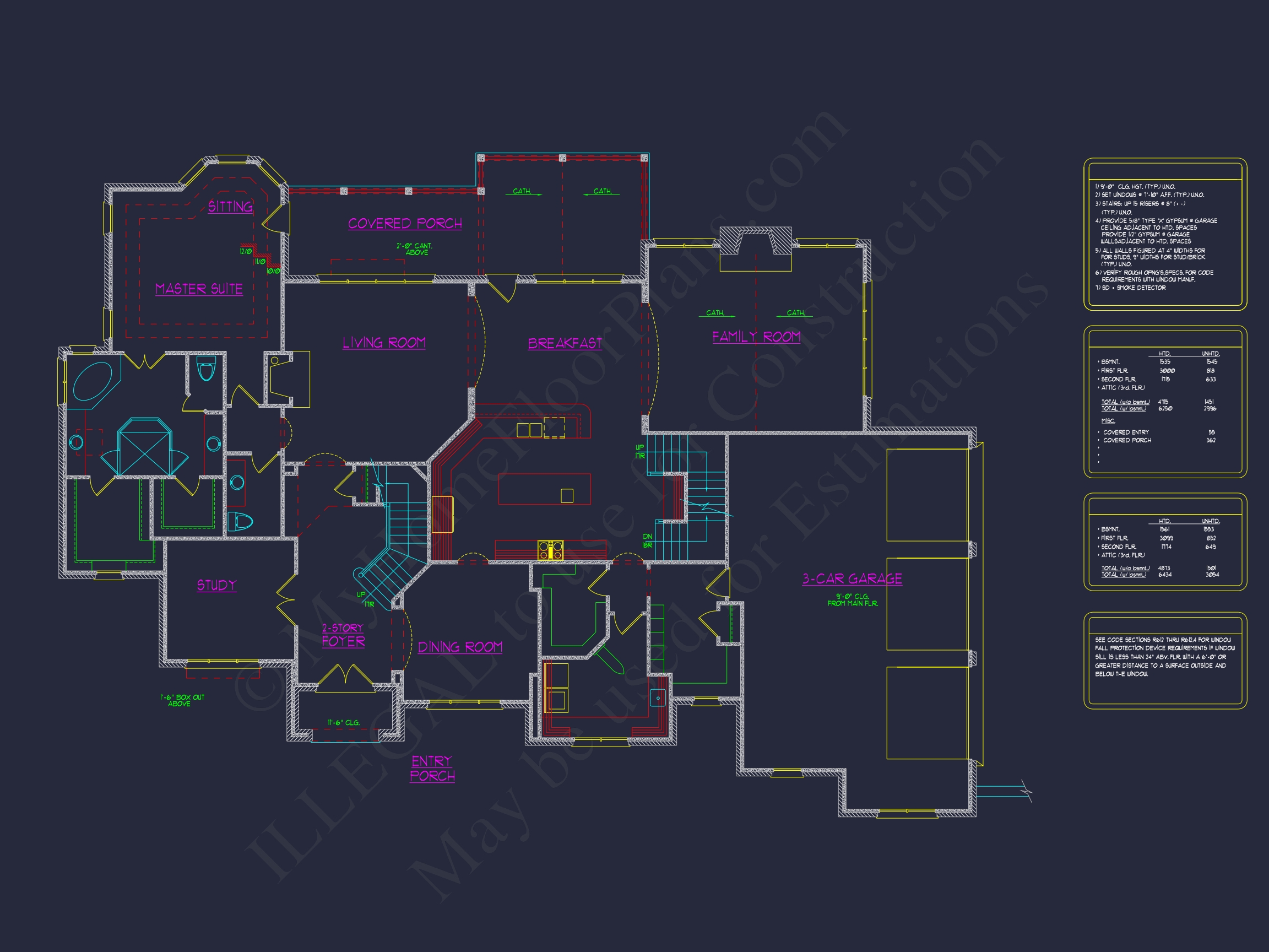 Luxury 2-Story House Plan with Wine Room, Outdoor Kitchen & 3-Car Garage