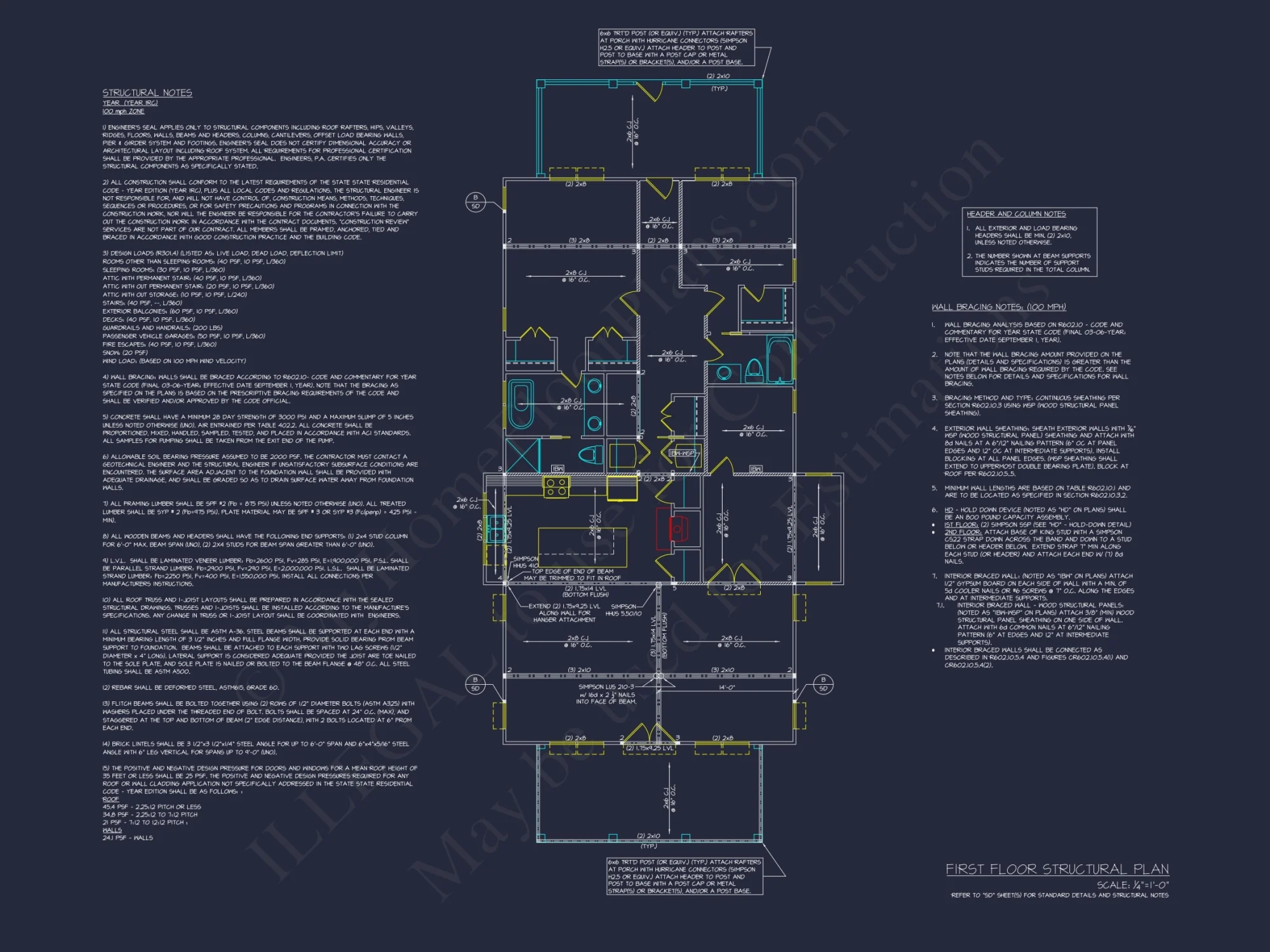 Efficient 2-Bedroom House Plan with Open Layout & Craftsman Design