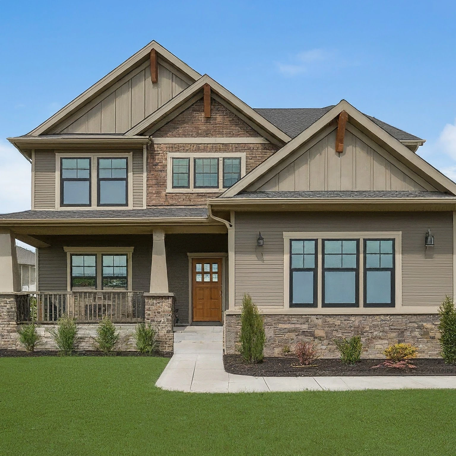 Craftsman Home Floor Plan Design Exterior