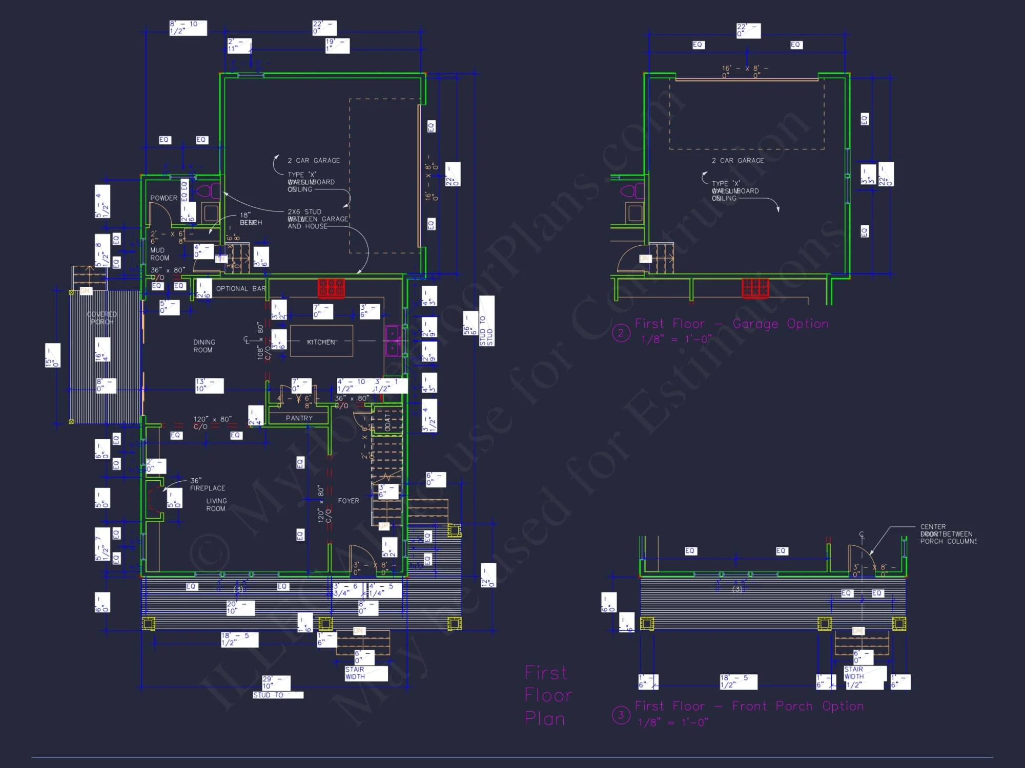 Modern Craftsman Home Plan with 2-Story Design and Bonus Room