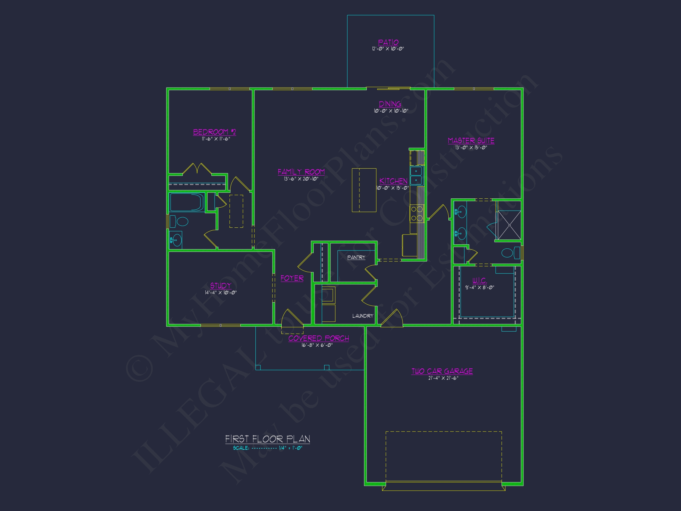 Modern Craftsman House Plan with 2 Bedrooms & Functional Layout