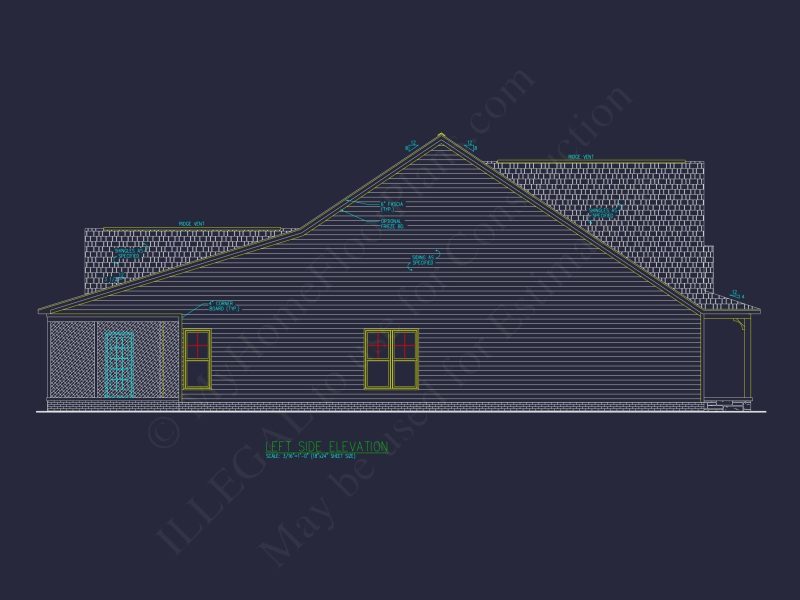 Beautiful One-Story Craftsman House Plan with Vaulted Ceilings & CAD Blueprints