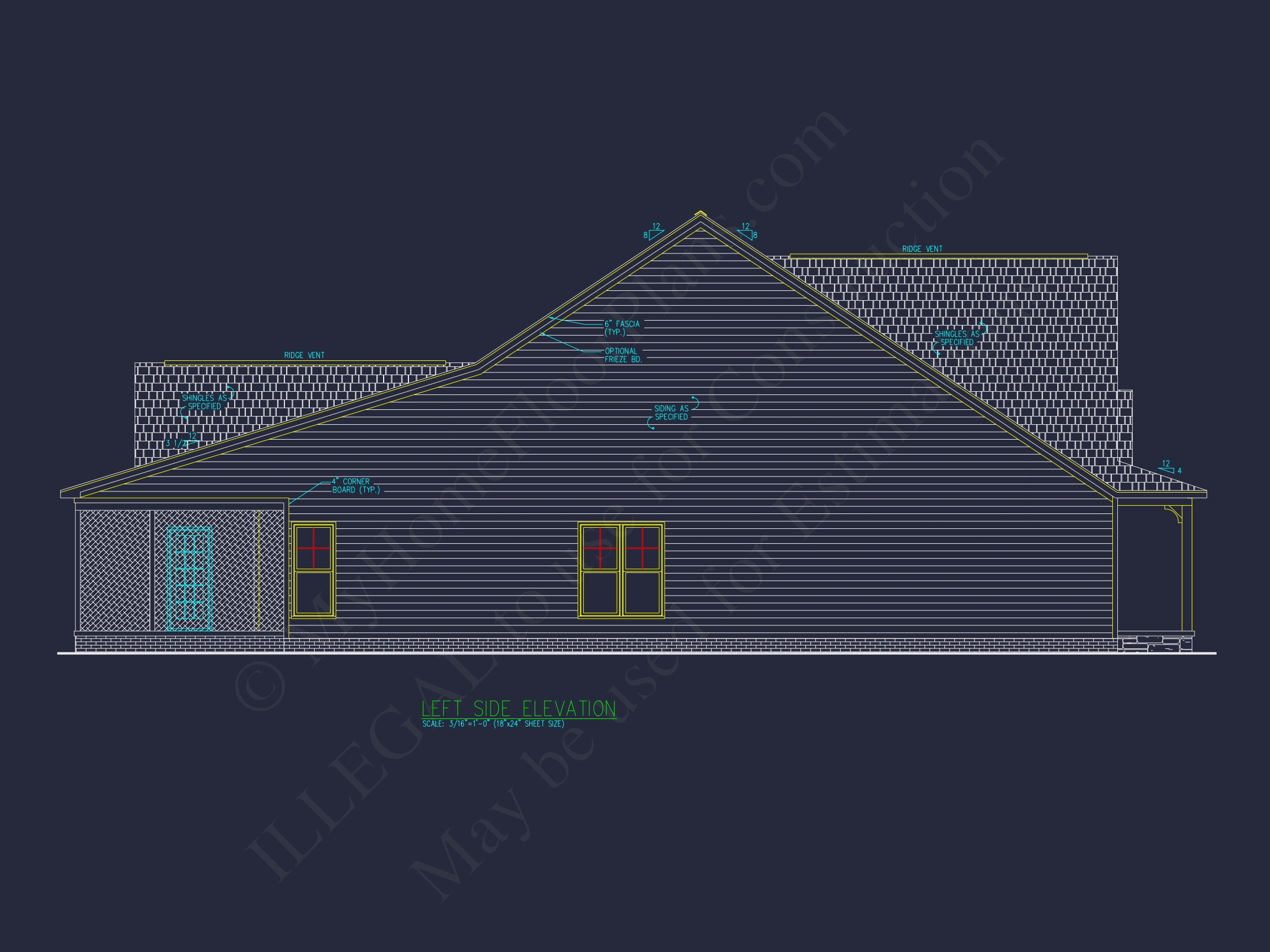 Beautiful One-Story Craftsman House Plan with Vaulted Ceilings & CAD Blueprints