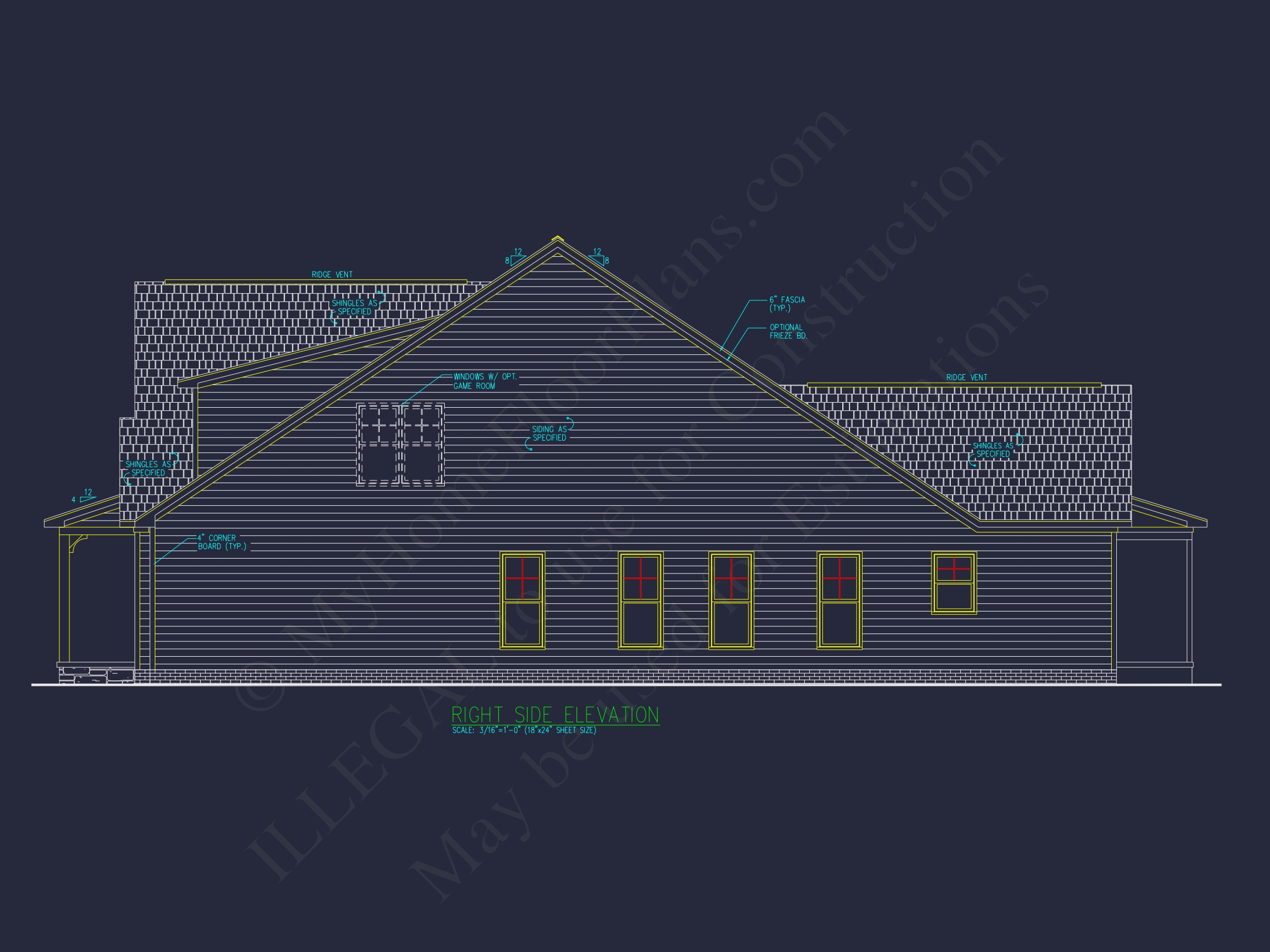 Beautiful One-Story Craftsman House Plan with Vaulted Ceilings & CAD Blueprints