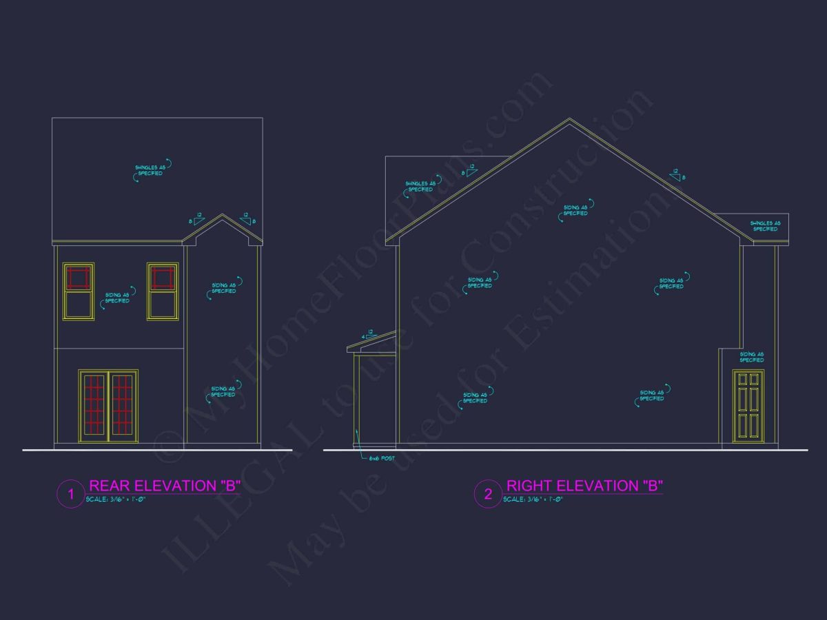 Modern 2-Bedroom Townhome Plan with Open Floor Plan & Fireplace