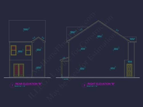 Modern 2-Bedroom Townhome Plan with Open Floor Plan & Fireplace