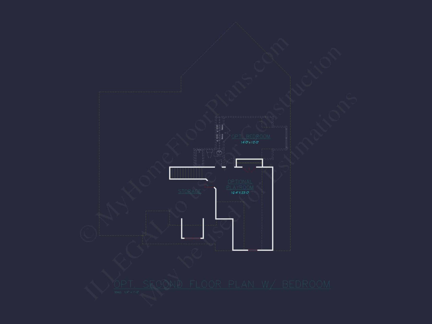 Customizable Floor Plan Blueprint with CAD Architecture & Southern Style