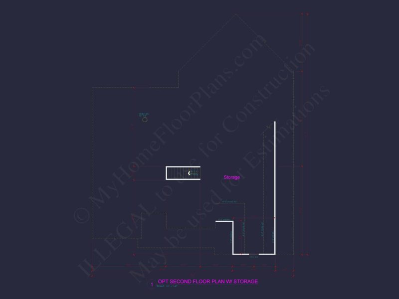 Customizable Floor Plan Blueprint with CAD Architecture & Southern Style