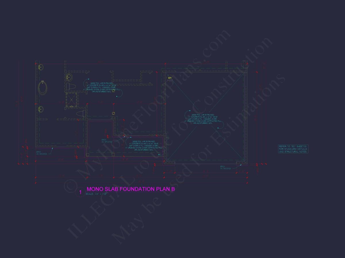 Customizable Floor Plan Blueprint with CAD Architecture & Southern Style