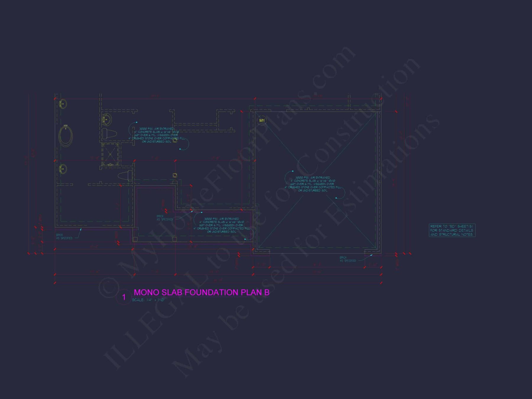 Customizable Floor Plan Blueprint with CAD Architecture & Southern Style