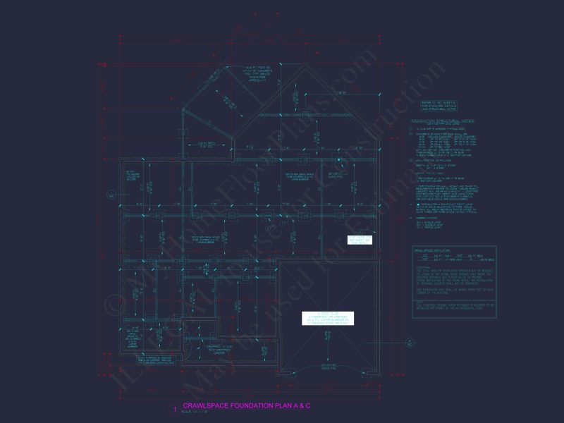 Customizable Floor Plan Blueprint with CAD Architecture & Southern Style